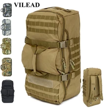 Vilead 60L Водонепроницаемая нейлоновая камуфляжная тактическая сумка для отдыха на природе походная сумка через плечо большая вместительность мужской женский рюкзак для путешествий