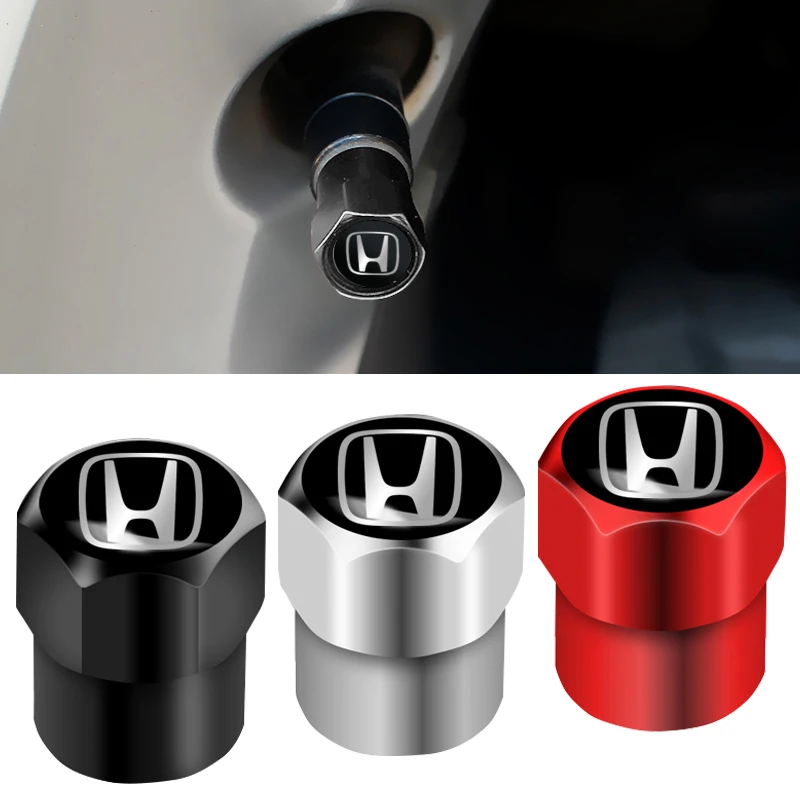4 шт металла шин вентиль крышка автомобиля эмблема Пылезащитный чехол для Honda Fit