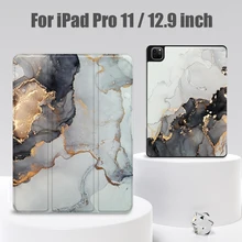 MTT – étui à rabat en cuir pour tablette iPad Pro 12.9, 11, 2021, 2020, en TPU souple, avec porte crayon, réveil automatique, veille