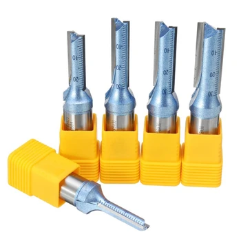 

Upgrade 1/2 Inch Shank Double Flute straight Router Bit Woodworking Carbide Slot Milling Cutter Lathe Router With Scale