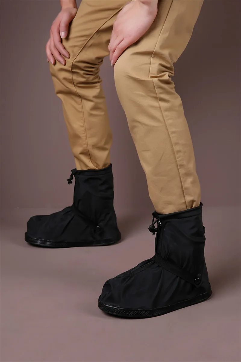 Shoe Covers Men Women Waterproof Outdoor Protectors Non Slip Shoe Cover Travel Accessories Thickening Elastic Foot Wear Rain Boots Reusable