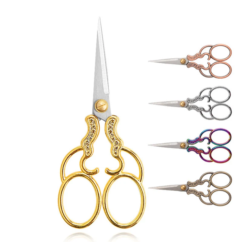 

Retro Stainless Steel Scissors Paper Cutting Manual DIY Making Scissors Tailor Scissors Household Tools Art Knife Accessories