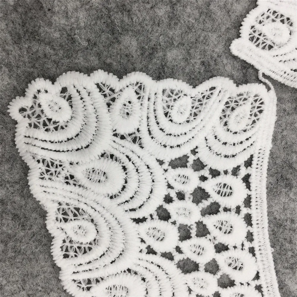 White milk fiber Laces fabric collar Baby hair bands Embroidery Hollow out Detachable collar Craft materials Dress Accessories lace fabric,lace sewing accessories,lace sewing supplies,lace accessories,lace garment accessories,clothing accessories,lace decoration,chiffon lace fabric,lace hair accessories