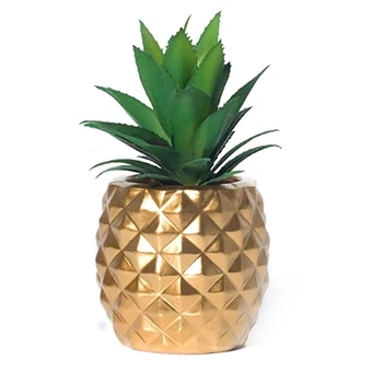 

Artificial Potted Succulent Plants Set, Faux Succulents in Pots Home Decor (Gold)