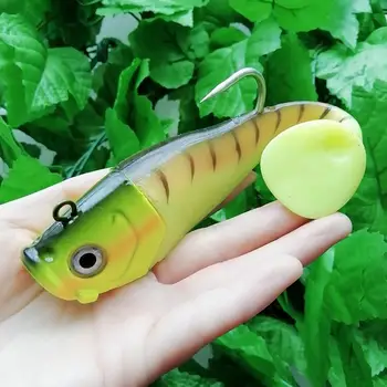 

18cm 300g Soft Lures Jig Fishing Lure With Treble Hook Lead Head Silicone Bait Wobblers Fishing Accessories