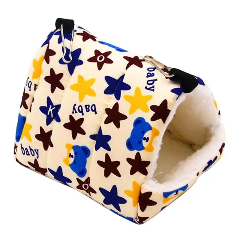 Pet гнездо для животного плюшевая птица пещера клетка теплая подвесная кровать хижина палатка игрушка дом - Цвет: S Star