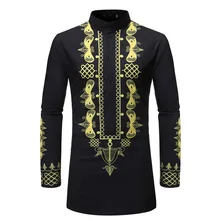 Men Shirts Business Office Ethnic Print Mens Tops Long Sleeve African Clothes Black Rich Dubai Dashiki Casual Shirt Plus Size Shirts Men Shirts Business Office Ethnic Print Mens Tops Long Sleeve African Clothes Black Rich Dubai Dashiki Casual Shirt Plus Size Shirts