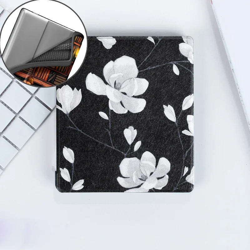 Мягкий чехол для " Kindle Oasis / Release 9th и 10th Gen eReader Kindle Oasis 2/3 Auto Sleep/Wake магнитный мягкий чехол - Цвет: blooming orchid