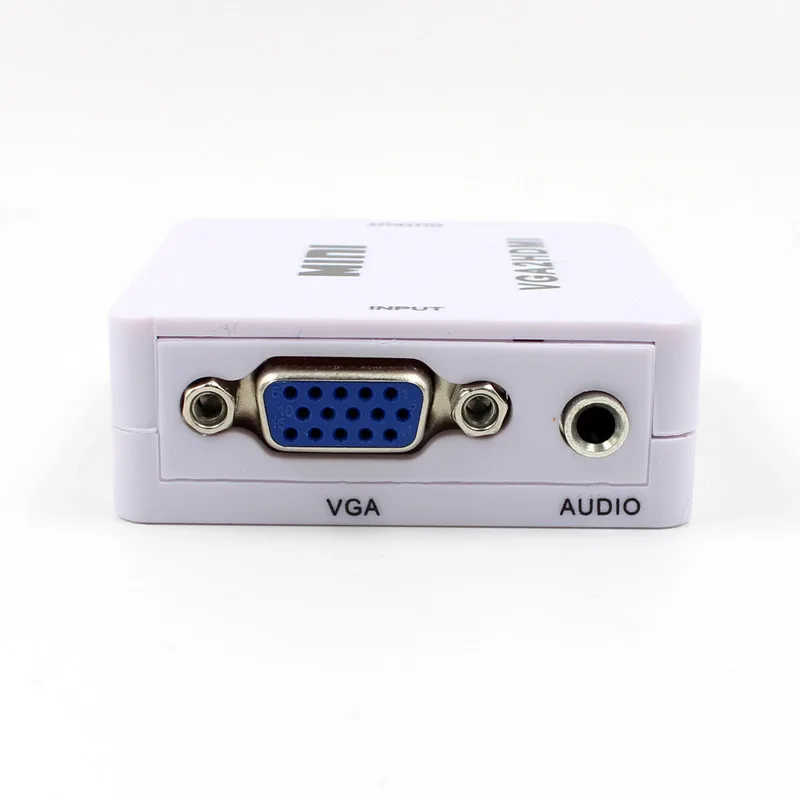 Преобразователь из VGA в HDMI мини адаптер с аудио портом питания Поддержка порта 1080P