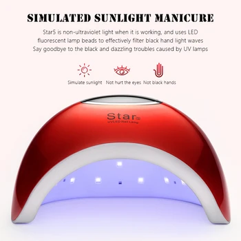 

72W Nail Dryer UV LED Lamp for Manicure Nail Lamp for Drying Nails Phototherapy Machine Gel Curing 33 Lights Intelligent Sensing