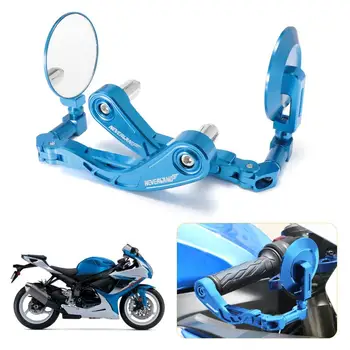 

Blue 22mm Motorcycle Handlebar Brake Clutch Levers Protector Guard Folding Side Mirror Aluminum For Yamaha Suzuki Honda DDD D25