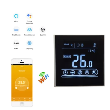 

WIFI Temperature-Controller Tuya-APP for Electric Smart Home Heating Floor Touch screen Thermostat 95-240V