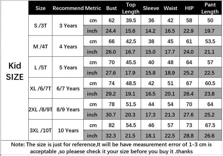KID SIZE