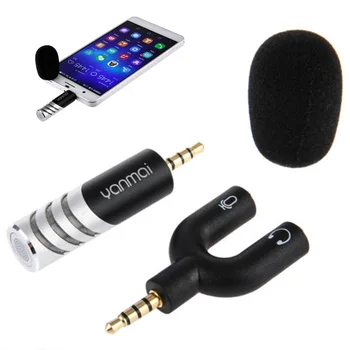 

Rotatable Mini Recording Condenser Microphone 3.5mm Jack For iPhone Android