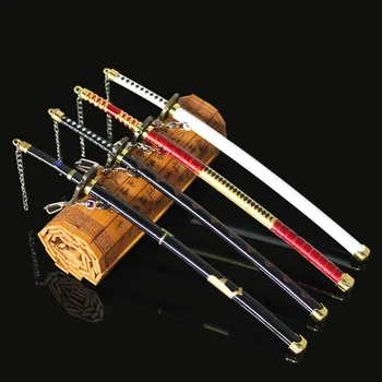 

Weapon Model Alloy Weapon 23cm Japanese Anime One Piece Weapon Samurai Model Indoor Crafts Decoration