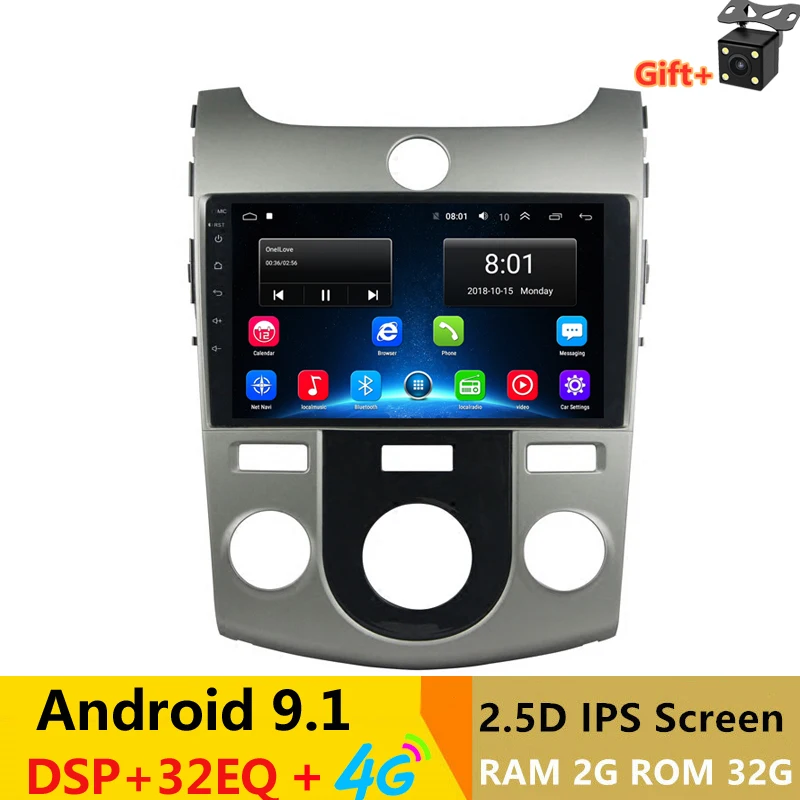 9 &quotAndroid 1 автомобильный DVD мультимедийный плеер gps для KIA Forte Cerato 2008 2009 2010-2012 аудио