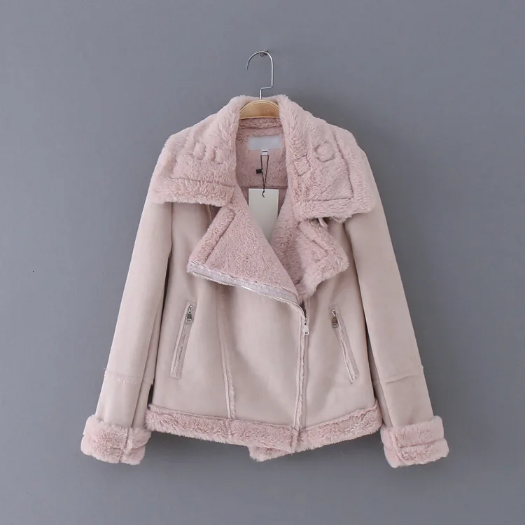 

Winter Concise Solid Color Coat Woman Thickening Women's Keep Warm Loose Coat