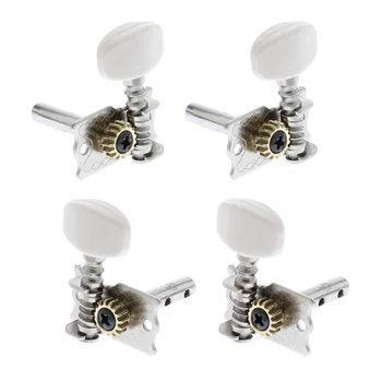 

4pcs Guitar String Tuning Key Pegs Machine Head Round for Ukulele Replacements Accessory