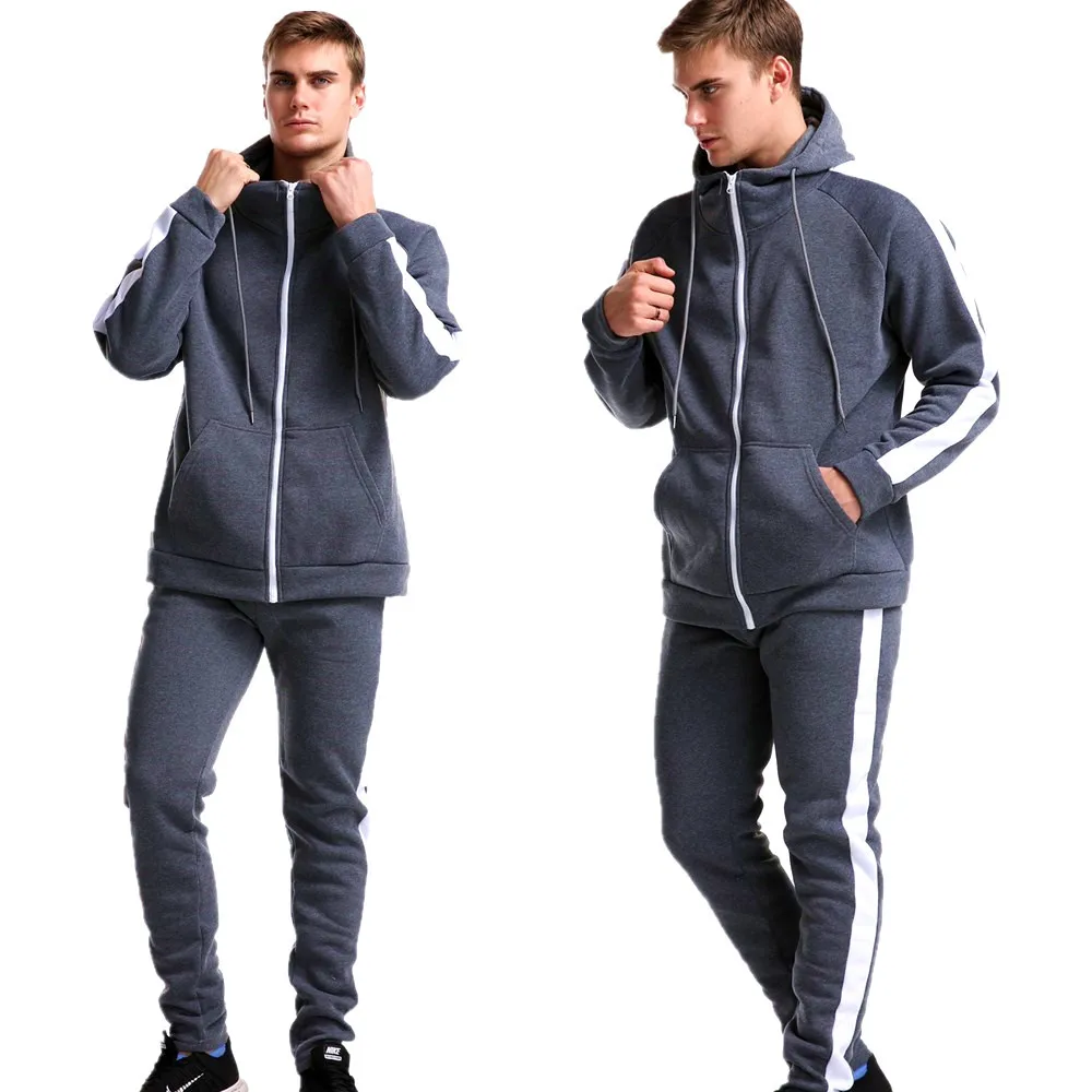 Мужской спортивный костюм, толстовки, Jogger, модный костюм, Лоскутная зимняя спортивная одежда, мужские толстовки с