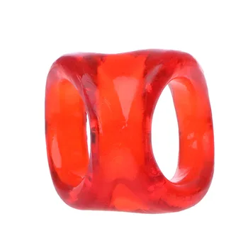 Strapon Penis Rings Male Chastity Cage Scrotum Stretcher Sex Toys for Men Delay Time Ejaculation Cock Ring Erotic Lock Cockring 5