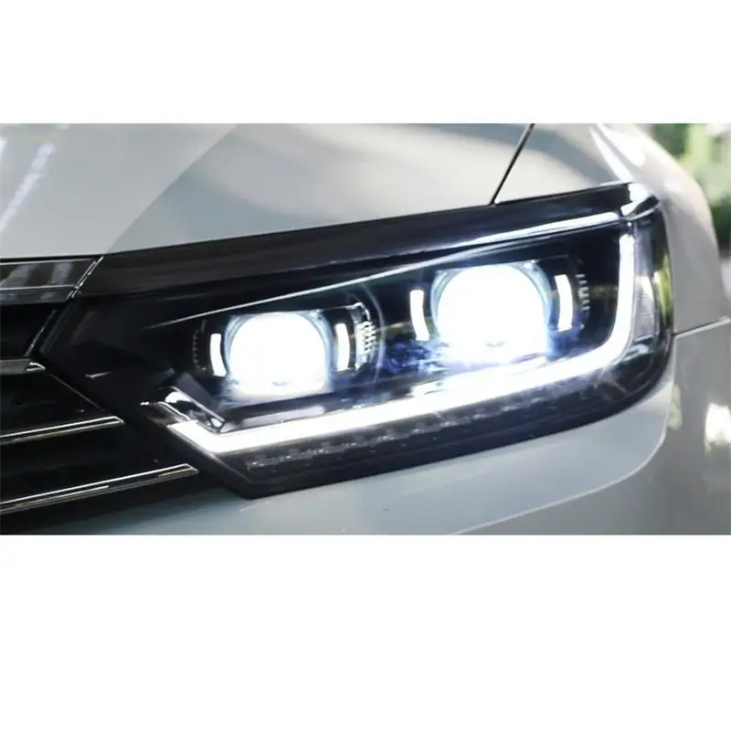 Автозапчасти Luces Led Para авто Drl аксессуары автомобильные лампы фары автомобильные фары в сборе 17 18 для Volkswagen Magotan