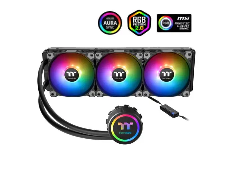 Thermaltake вода 3,0 360 ARGB интегрированный радиатор с водяным охлаждением cpu(мультиплатформенная/RGB холодная головка/связанный/чистый вентилятор ARGB - Цвет лезвия: Water 3.0 360 ARGB