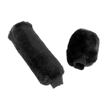 Нескользящий автомобильный ручник ручка перчатка переключения передач плюшевый рукав черный