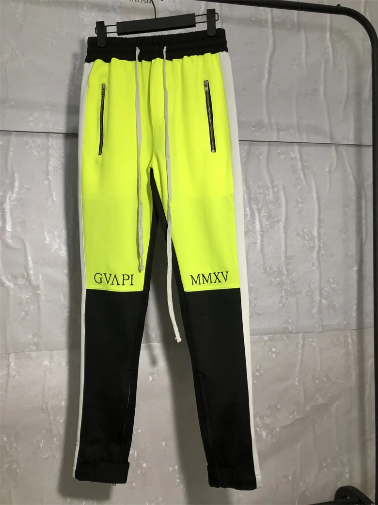 GUAPI GVAPI MMXV NEON BIKER TRACK PANTS Sweatpants Mens Joggers Pants