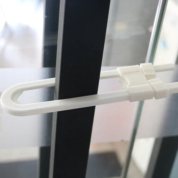 

10PCS/Set U Shape Baby Safety Lock Cabinets Drawer Child Lock Baby Proofing Plastic Lock Children Protection Clips