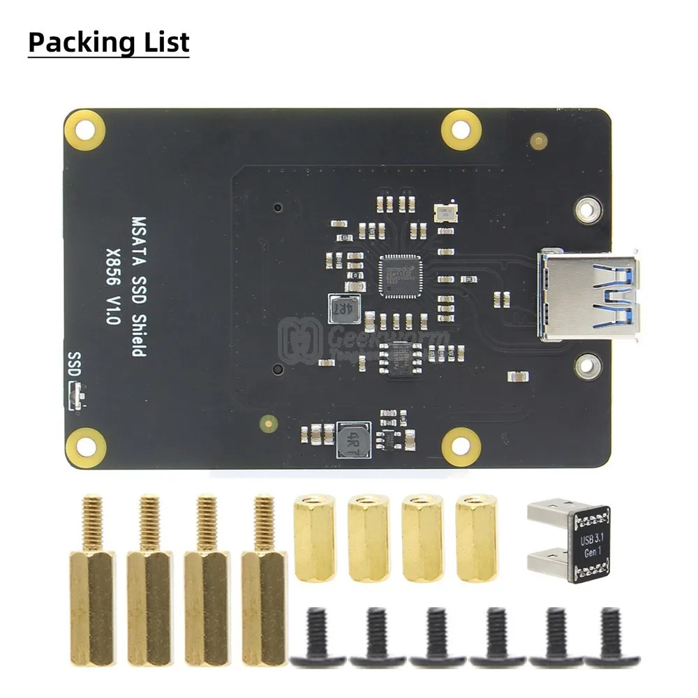 Raspberry Pi 4 mSATA SSD плата расширения хранения X856 щит для Raspberry Pi 4 B(4 Модель B) только