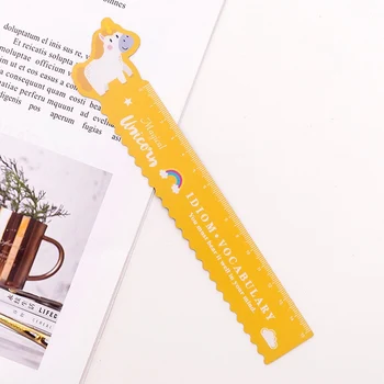 

1Pcs Unicorn /Pig Ruler Kawaii Stationery Novelty Cute Rulers Student Soft Design Ruler Set of Drafting Rules School Supplies