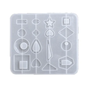 

6 Styles Earring Mold UV Resin Epoxy Molds Jewelry Tools DIY Handcraft Jewelry Accessories