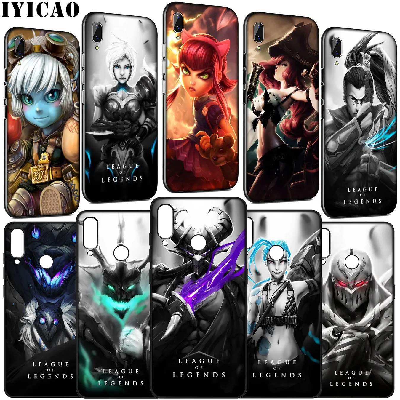 IYICAO lol League of Legends Soft Silicone Case for Huawei Y9 Y7 Y6 Prime 2019 Honor 20 10 9 9X 8C 8X 8 Lite 7C 7X 7A Pro |