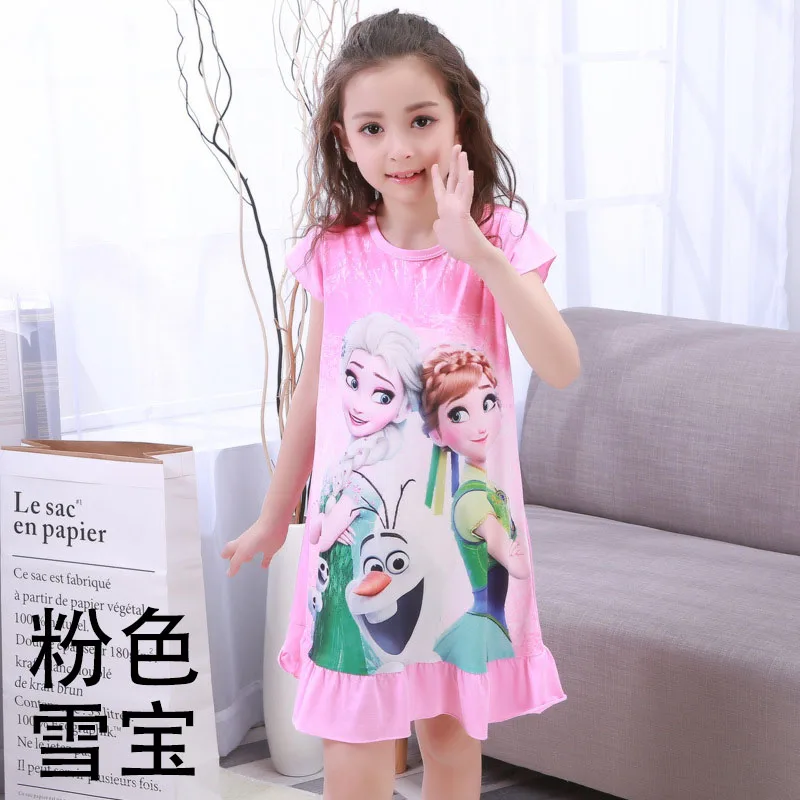 Платье для девочек; летние платья для маленьких детей; Одежда для девочек; рождественское платье принцессы Эльзы, Анны, Олафа, Софии; Vestidos Infantil - Цвет: F-XueBao1