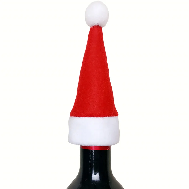 TTLIFE, милая Рождественская шляпа, 10 шт., для хранения столовых приборов, Рождественское украшение для дома, столовые приборы Noel, Рождественская шапка, сумка Noel, украшение