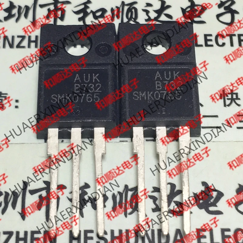 5 шт., новые оригинальные кнопки SMK0765 TO-220F 650V 7A