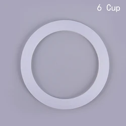 Set of 2 Silicone Seal Rings - Flexible Washer Gaskets for Coffee Makers and Kitchen Accessories (6 cup)