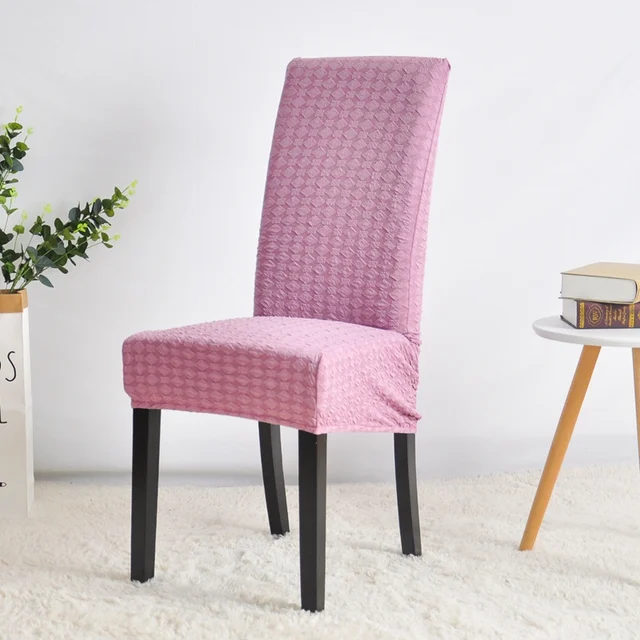Knitted Chair Cover Elastic For Tall Back Chair Solid Color Stretch Seat Slipcovers For Dining Room Wedding Christmas Party Chair Cover Aliexpress