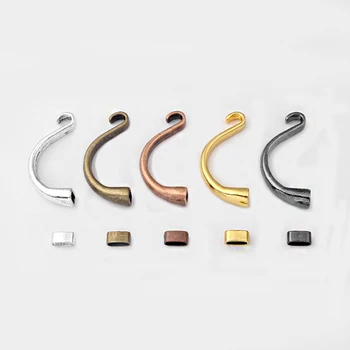 

3pcs Half Cuff Hook Clasp Bracelet Jewelry Accessories For 9*5mm Leather Cord Bracelet Making DIY Fashion Jewelry Findings