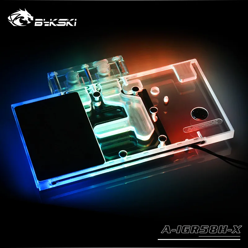 Bykski полный охват RGB/A-RGB GPU водяной блок для VGA Colorfire RX580 видеокарта A-IGR58H-X