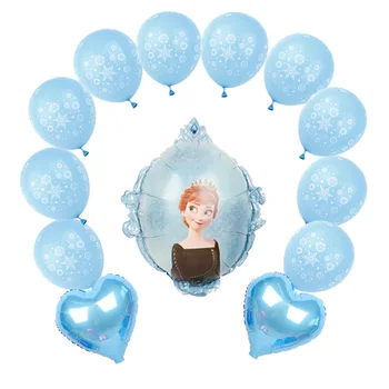 

1 set Disney Elsa Anna Princess foil balloons Birthday Party Decorations wedding Supplies Baby shower High Quality air globo