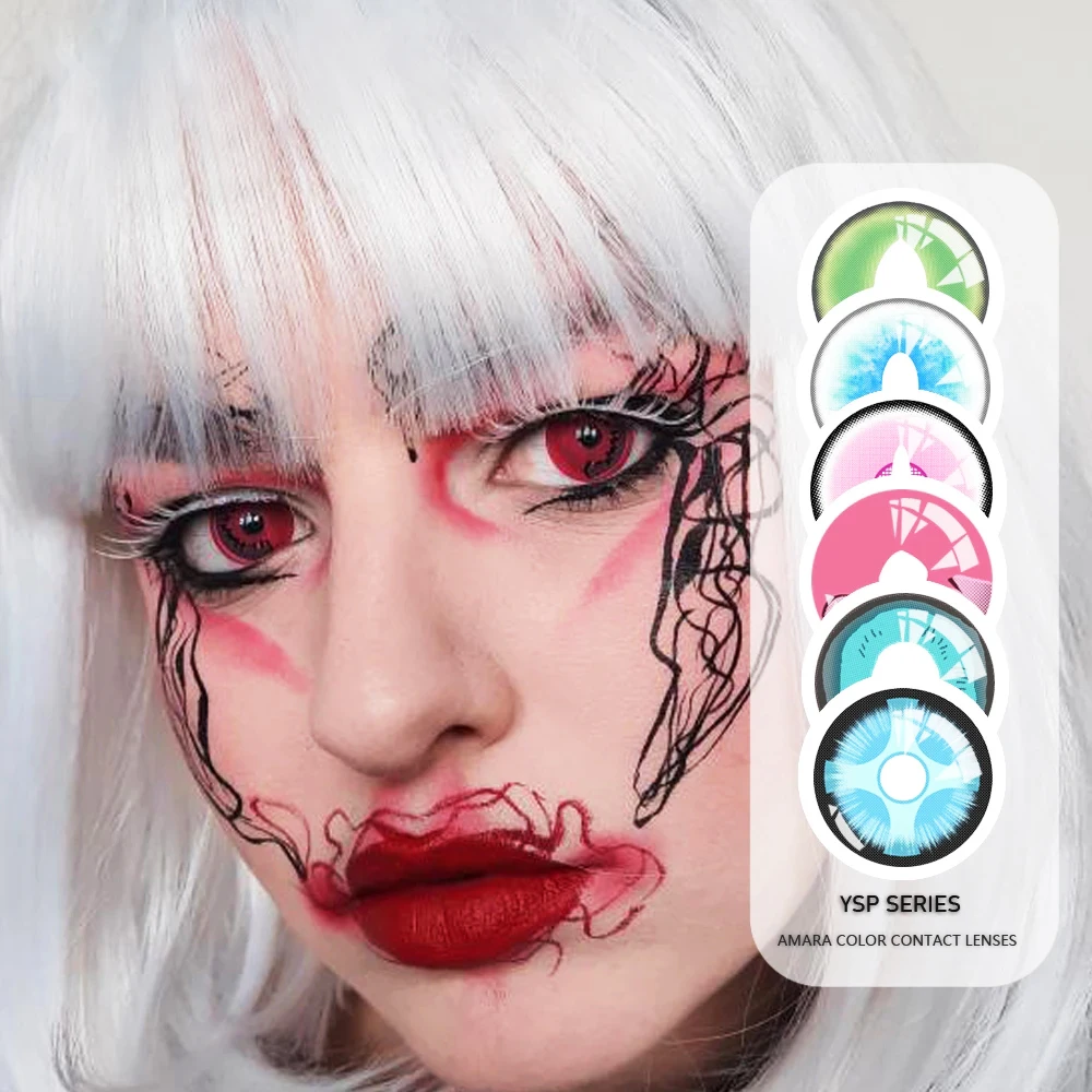 Uyaai 2 Teile Para Halloween Bunte Kontaktlinsen Fur Augen Cosplay Farbige Kontaktlinsen Kontaktlinsen Fall Anime Linsen Contact Lenses Aliexpress