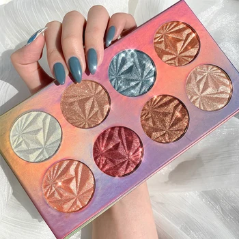 

Highlighter Palette Shimmer Baking Powder Glitter Palette Skin Brighten Highlight Palette Face Powder Facial Concealer Makeup