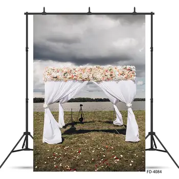 

River Bank Flower Wedding Tent Petal Photophone Shooting Photography Background Lover Child Portrait Photo Studio Props Backdrop