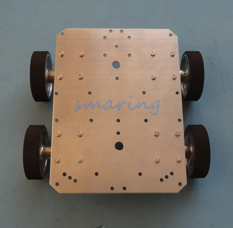37mmMotor Robot Smart Car Chassis With Speed Encoder 4 Wheels Drive Car For DIY Kit Educational Teaching Tool