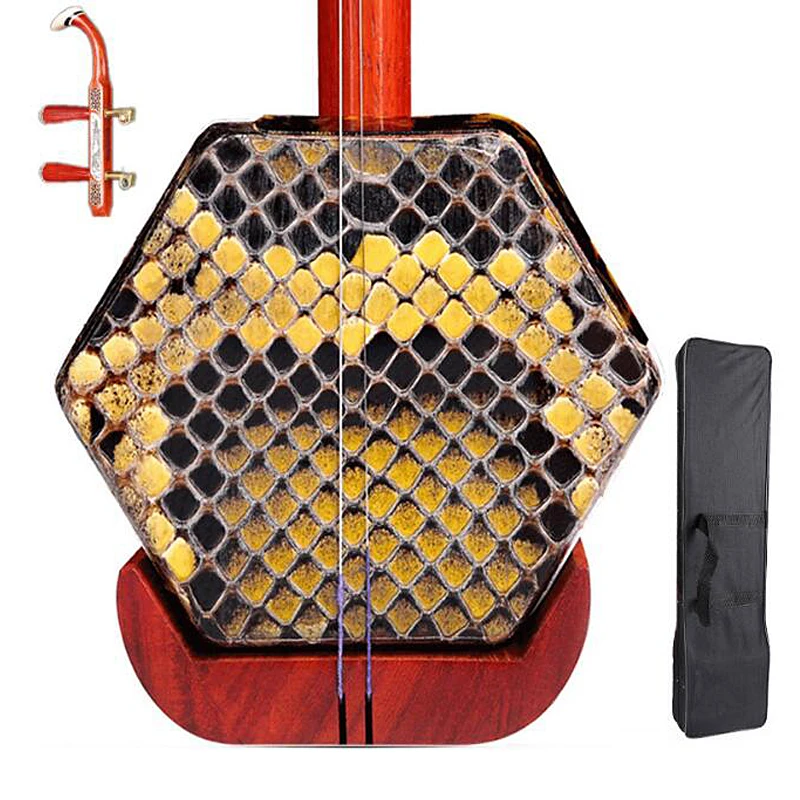 Китайский Erhu твердый красный деревянный erheen с аксессуарами Две Струны для