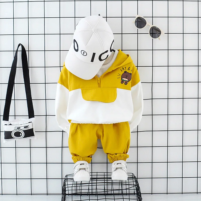 

Childrenswear 2019 New Style Autumn Clothing 0-4 Baby Cartoon Pattern Long Sleeve Hamburg Set Girls' Sweater Long-sleeved Coat
