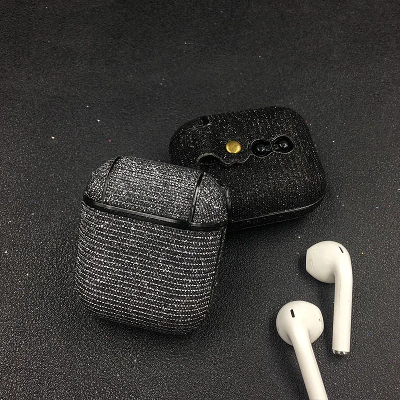 Роскошный блестящий Блестящий чехол для наушников Apple Airpods Pro Bluetooth беспроводной