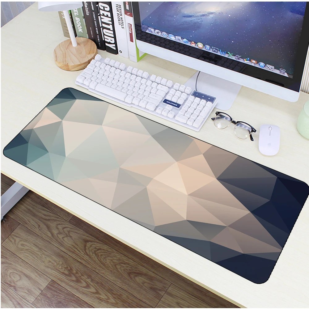 mauriige mousemats player polygon large mouse pad game office desk mat top quality suitable for CSGO Yuanshen impact | Компьютеры и