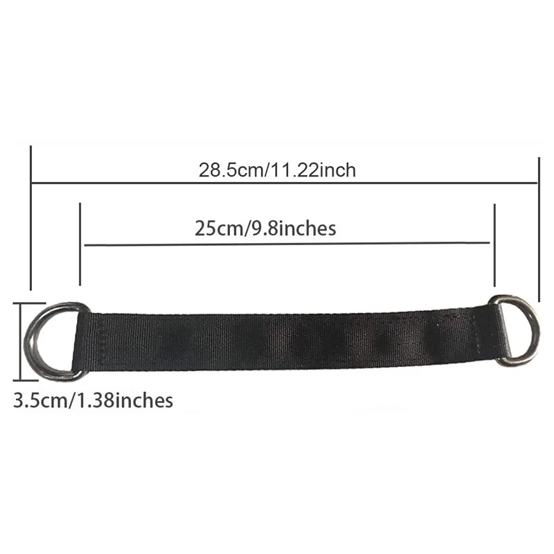 200KG Bearing Load Hanging Belt T-bar Strap Dumbbell Barbell Rope Handles Strap Tree Swing Hook Ring Connecting Belt
